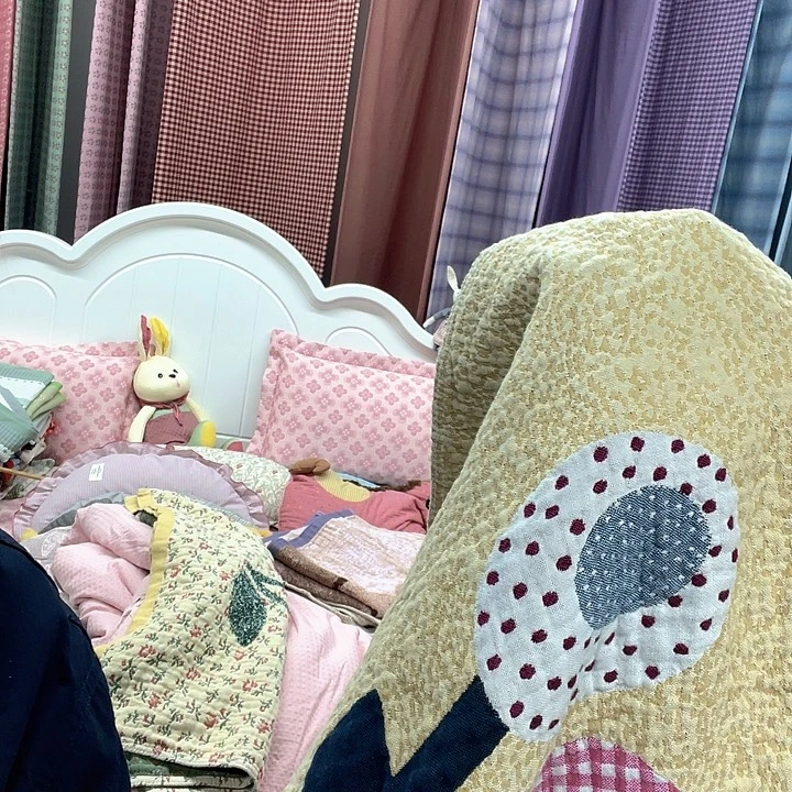 棉棉彩樱桃枕巾枕巾
