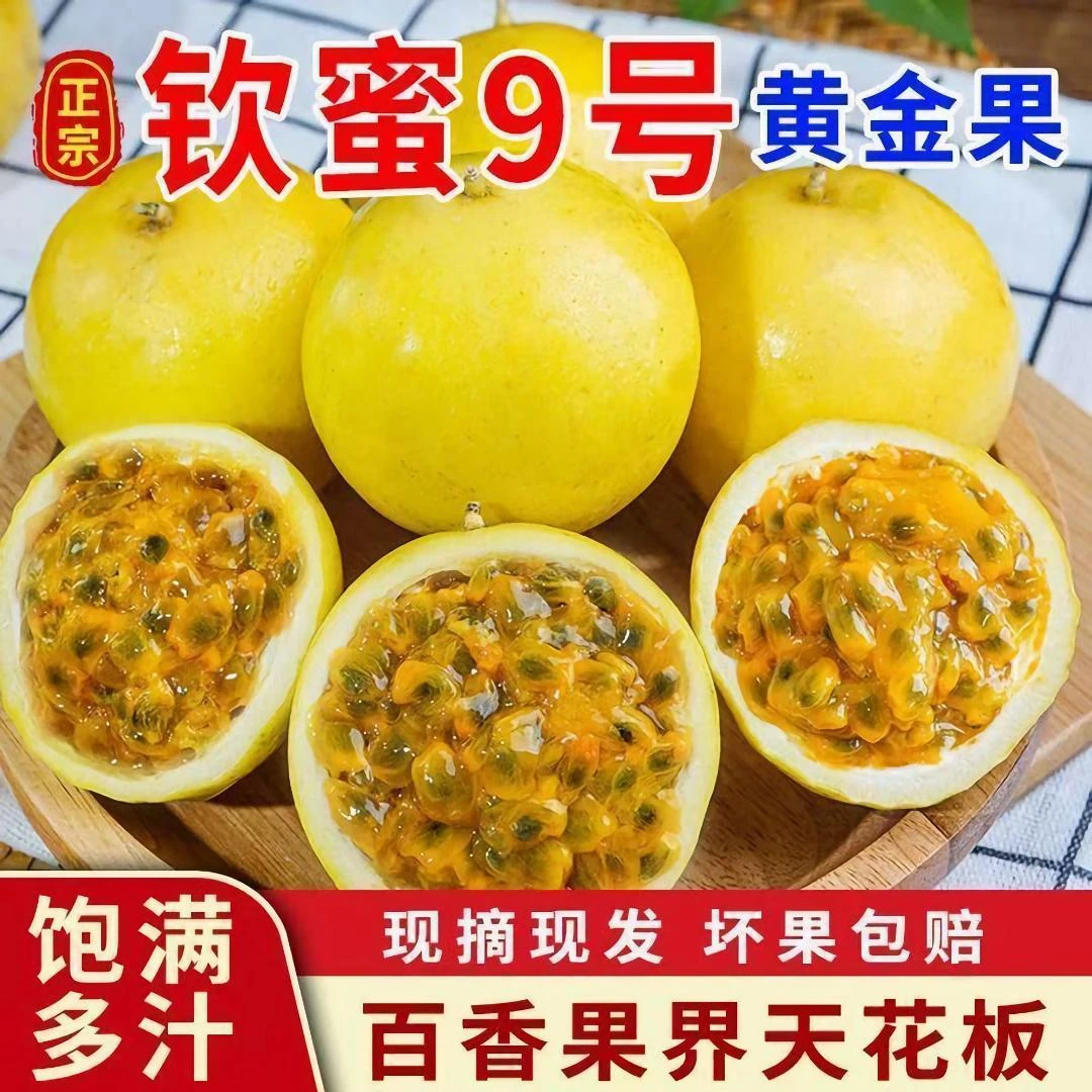 【TB001】正宗产地直发钦蜜9号黄金百香果香甜多汁时令水果整箱包邮