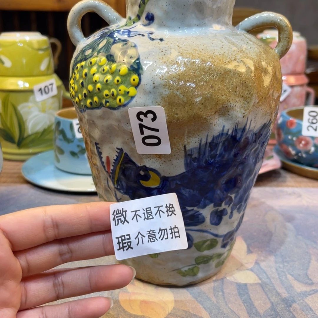 摆件莎****萌景德镇手工制作