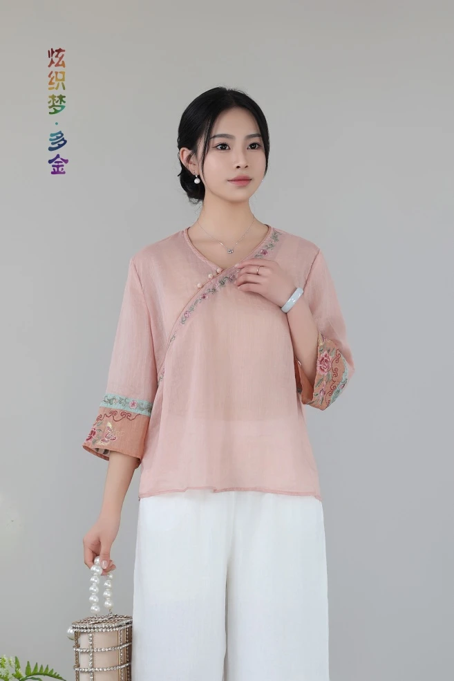 KM480-KM620集合链接苎麻小衫