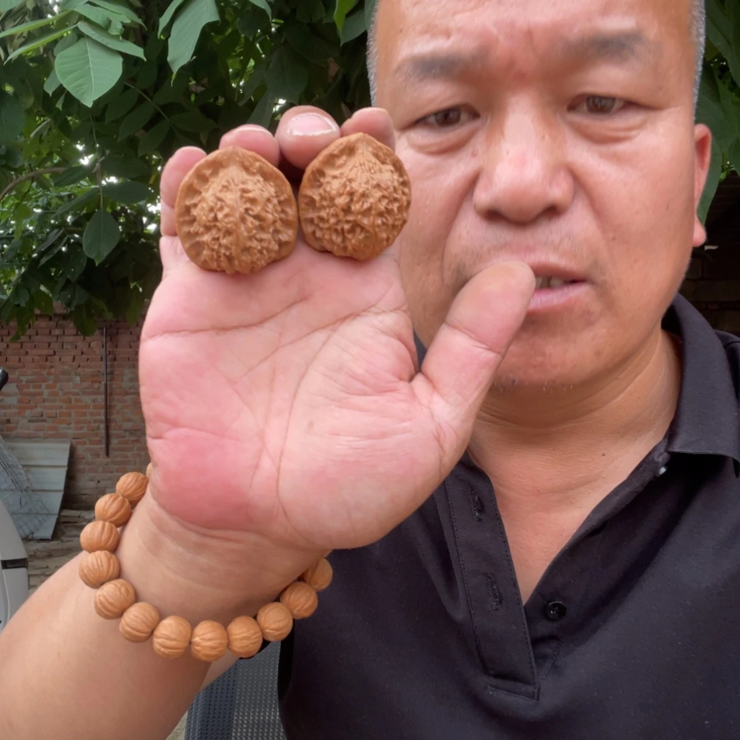 文玩核桃吊坠红狮子385