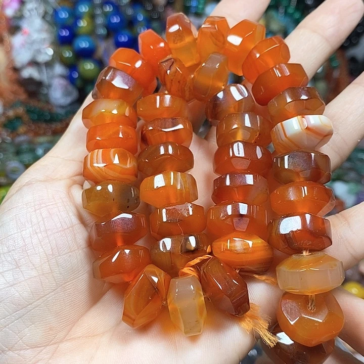 玛瑙/玉髓未镶嵌珠宝半成品玛瑙卡16mm