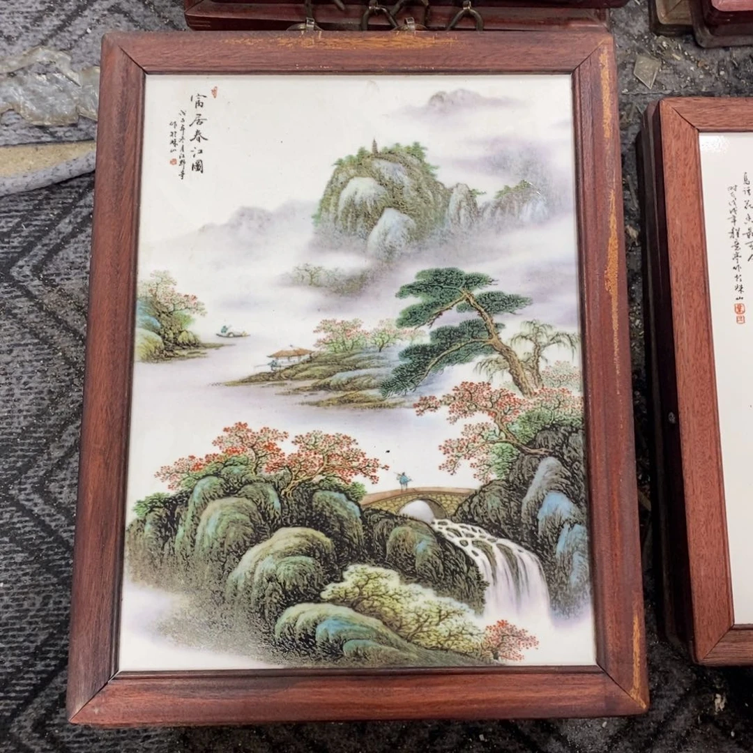 瓷37/28 景德镇瓷板画柴窑烧制