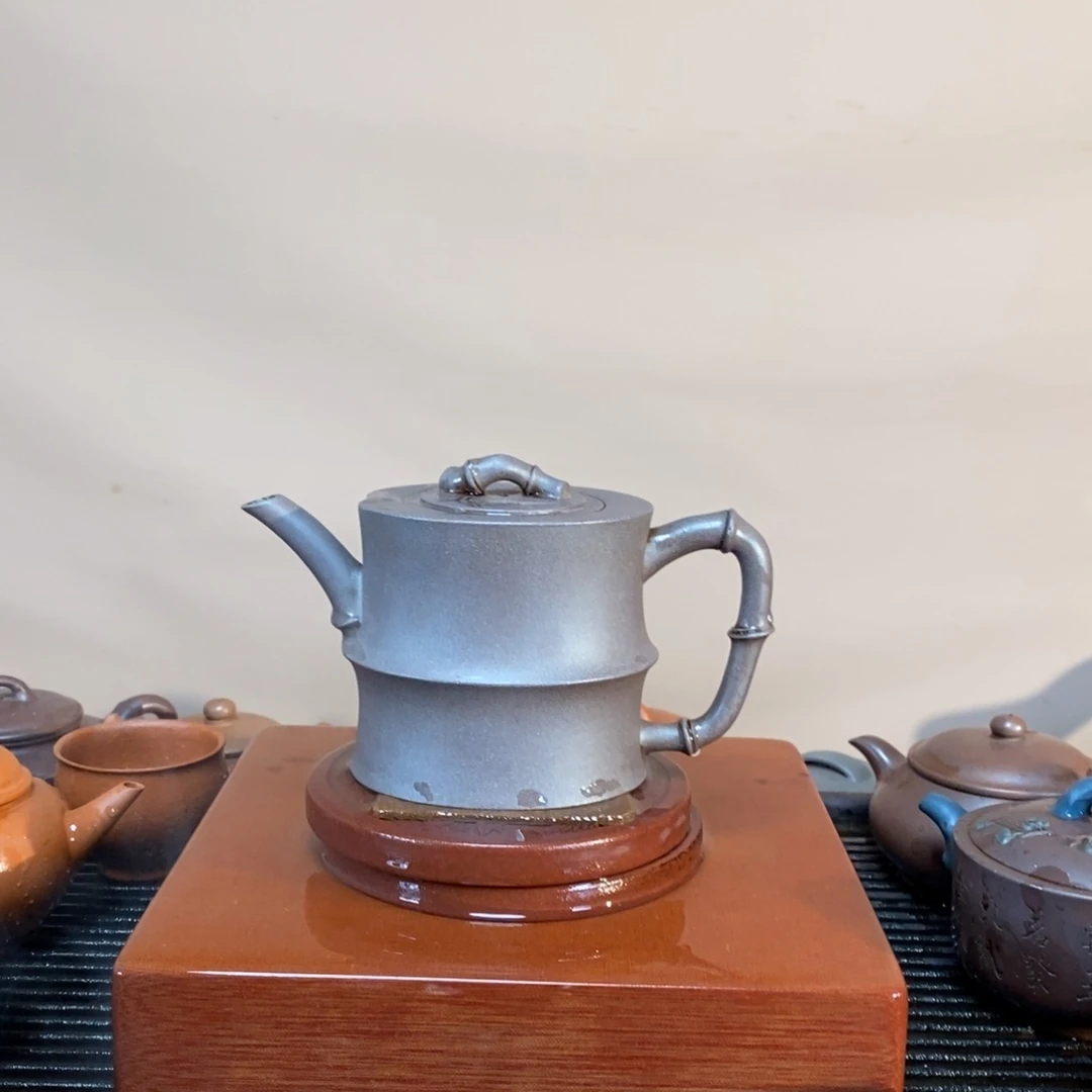 茶壶紫砂高端280cc竹段段泥