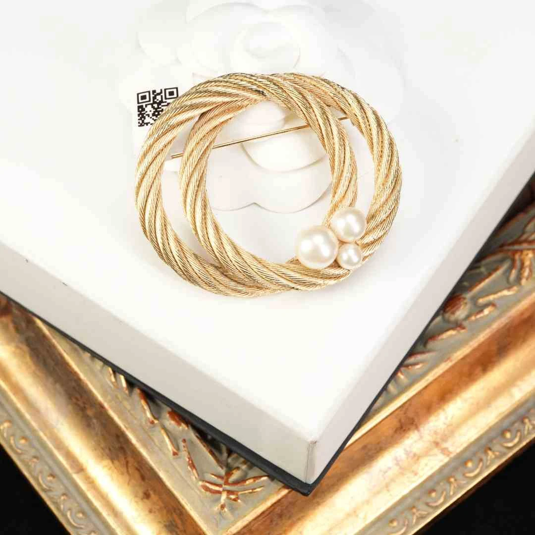 95新 DIOR/迪奥 柚礼中古/迪奥圆环胸针LA509023