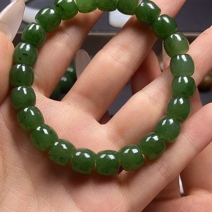 和田玉（糖玉）银S925镶嵌颈饰