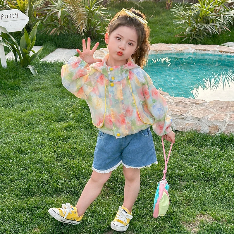 女童防晒衣夏季轻薄儿童小女孩防紫外线3-6岁洋气宽松透气薄外套