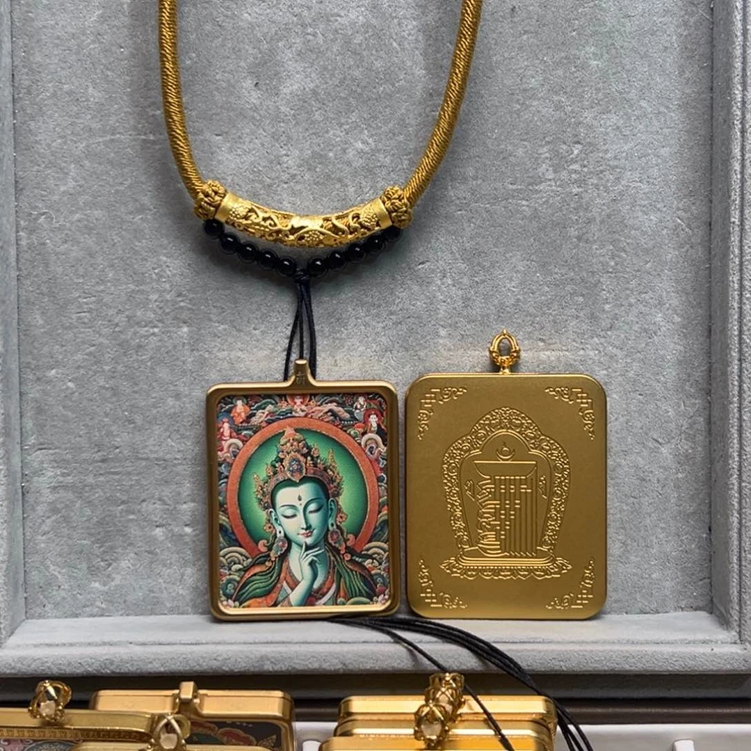 吊坠我***果单面铜壳绿妈妈