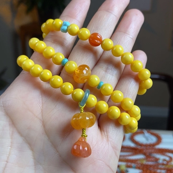 琥珀手链未镶嵌蜜蜡手串7