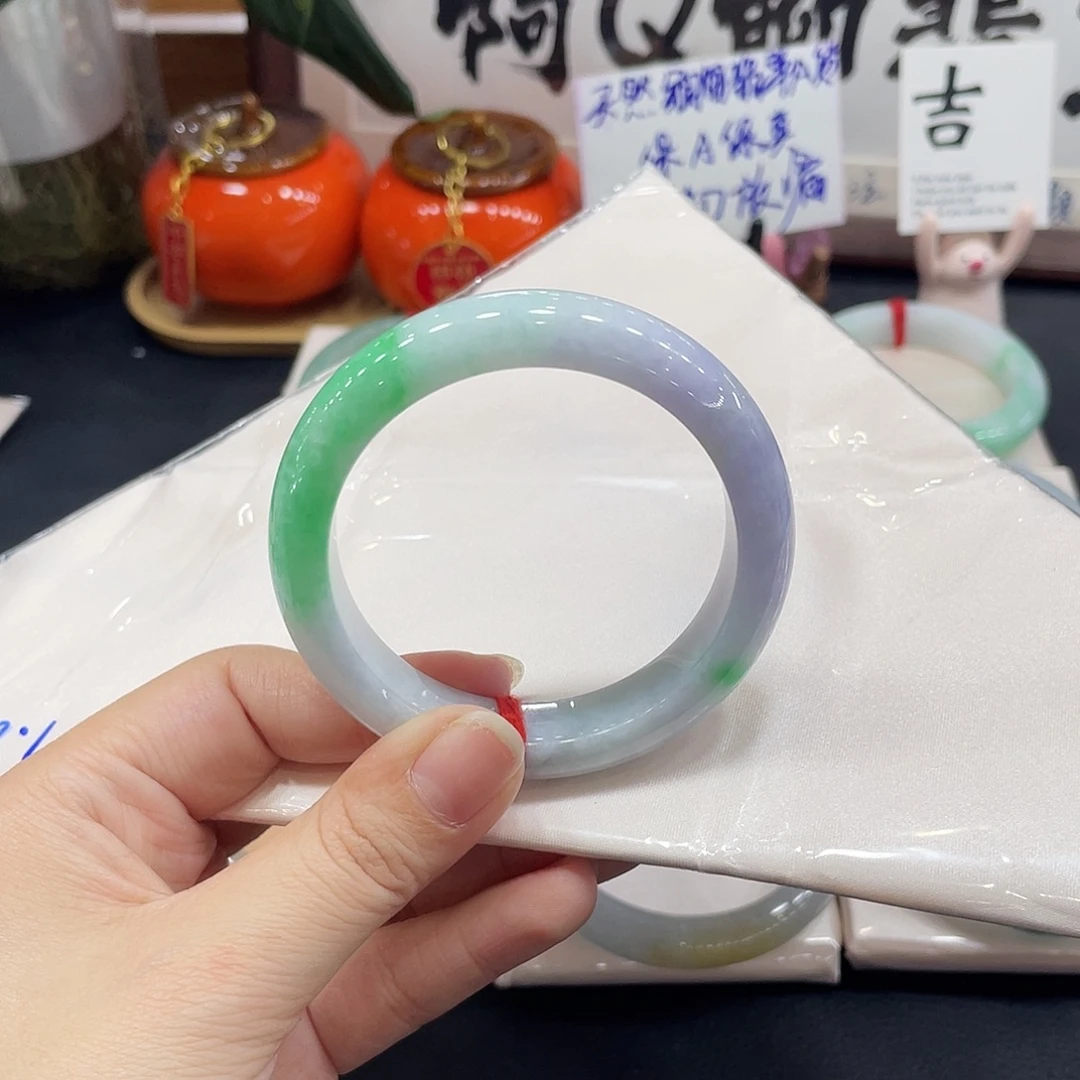 翡翠未镶嵌手镯天然缅甸A货翡翠手镯11