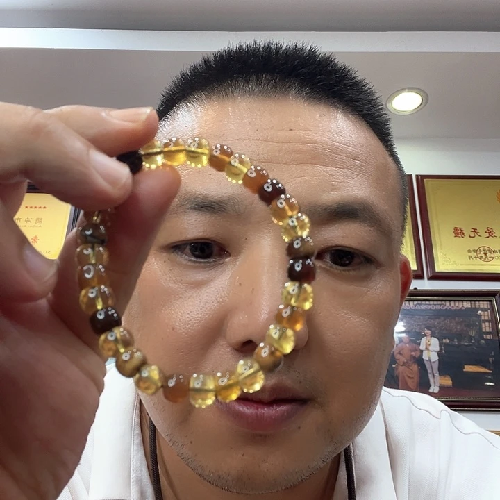 橘***子未镶嵌琥珀手链无镶嵌