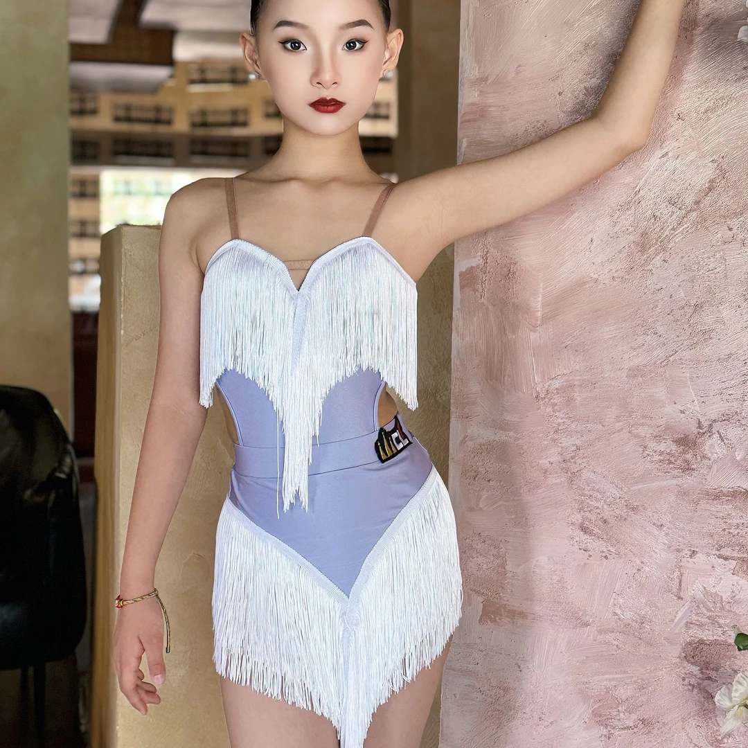 创丽舞服毕淑琪同款2025春夏分体拉丁舞服练习服
