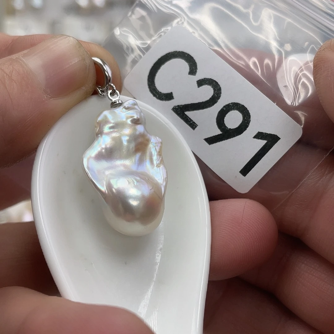 淡水珍珠颈饰银S925镶嵌