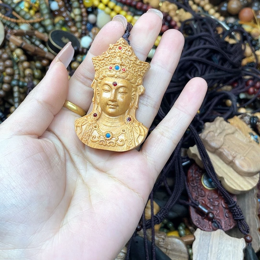 维腊木（绿檀）无事牌