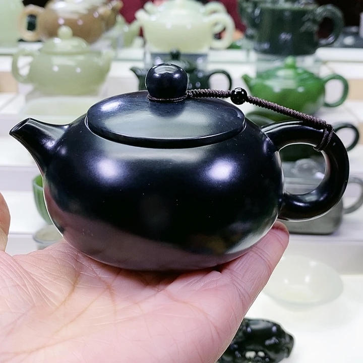 未镶嵌和田玉挂件茶壶180m l