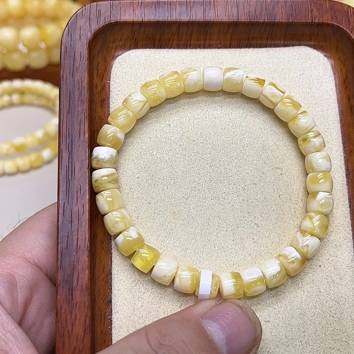 蜜蜡未镶嵌手链蜜蜡手串