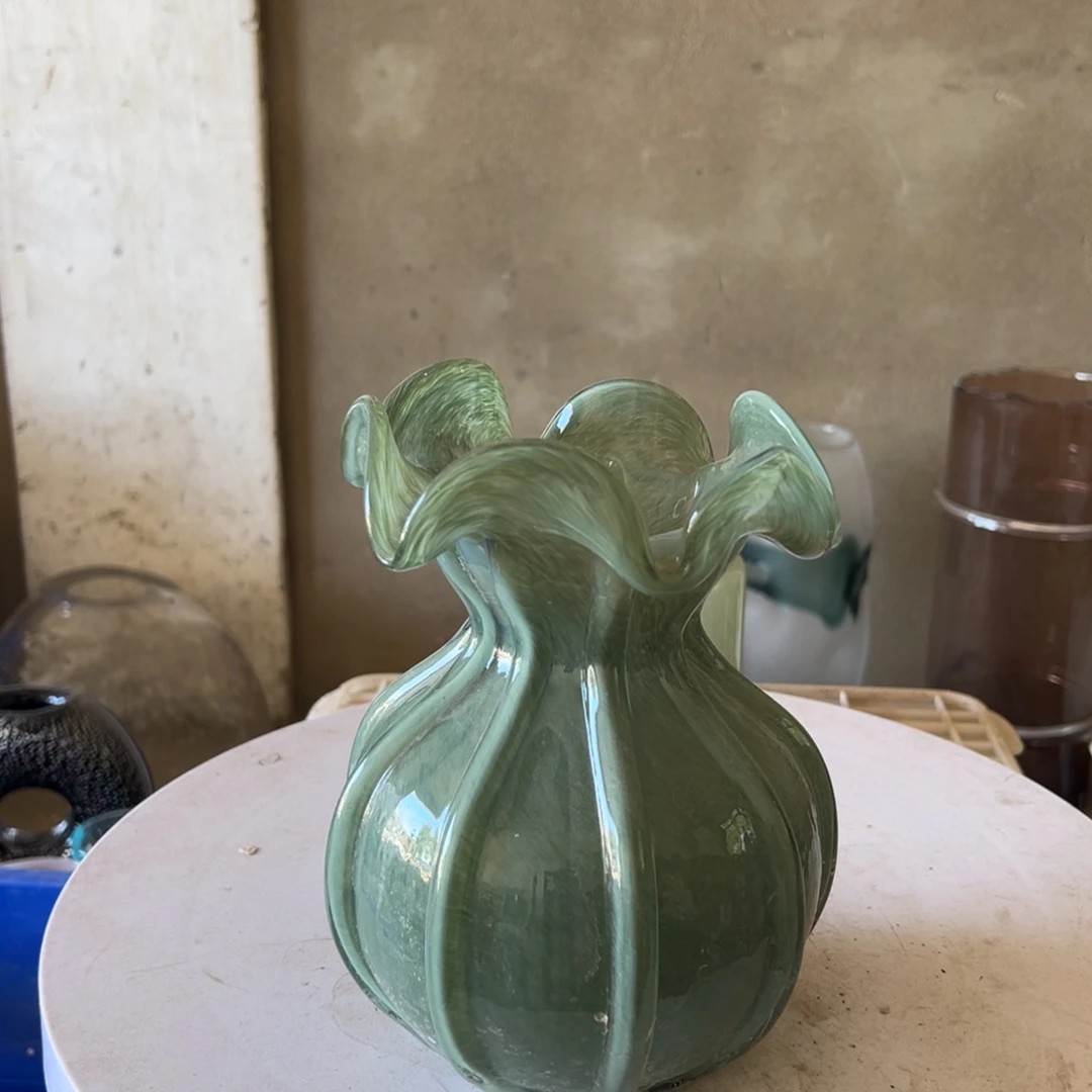 弘扬琉璃花器微瑕高度21