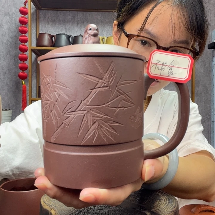 茶杯紫砂原矿紫砂杯