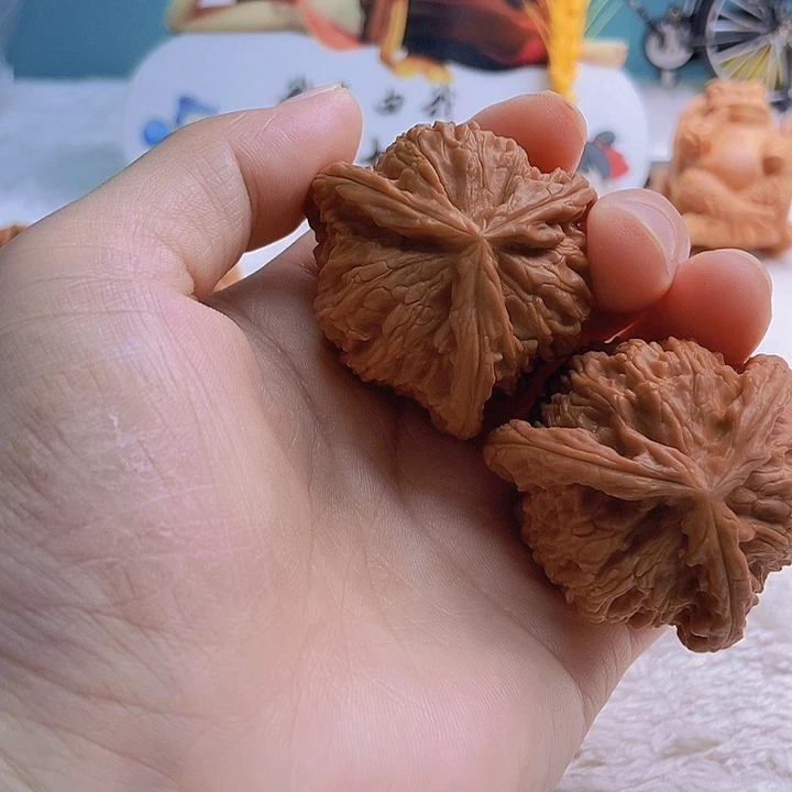 把件文玩核桃徒**生三棱