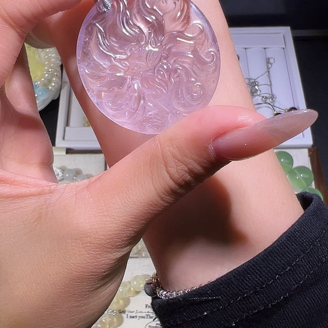 水晶手链未镶嵌紫水狐牌 48小时鉴赏