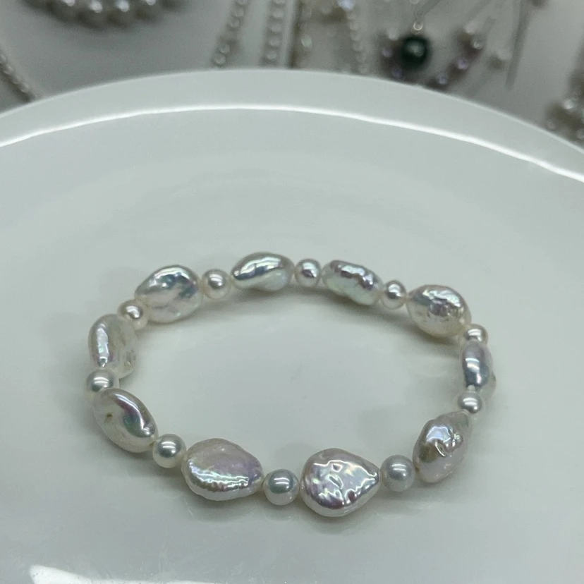 【闪购商品】银S925镶嵌手串淡水珍珠