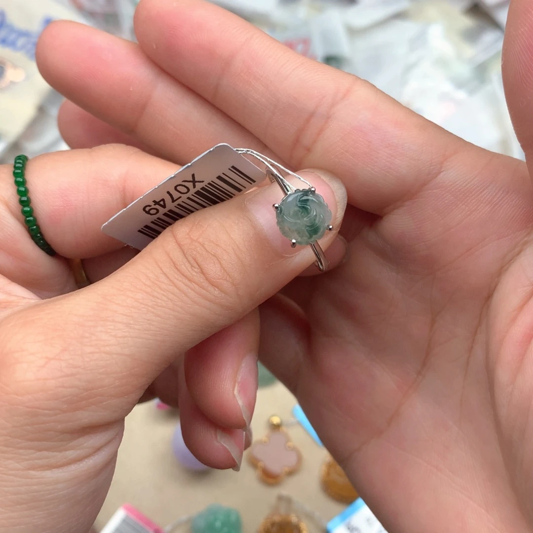 翡翠银S925镶嵌挂件一