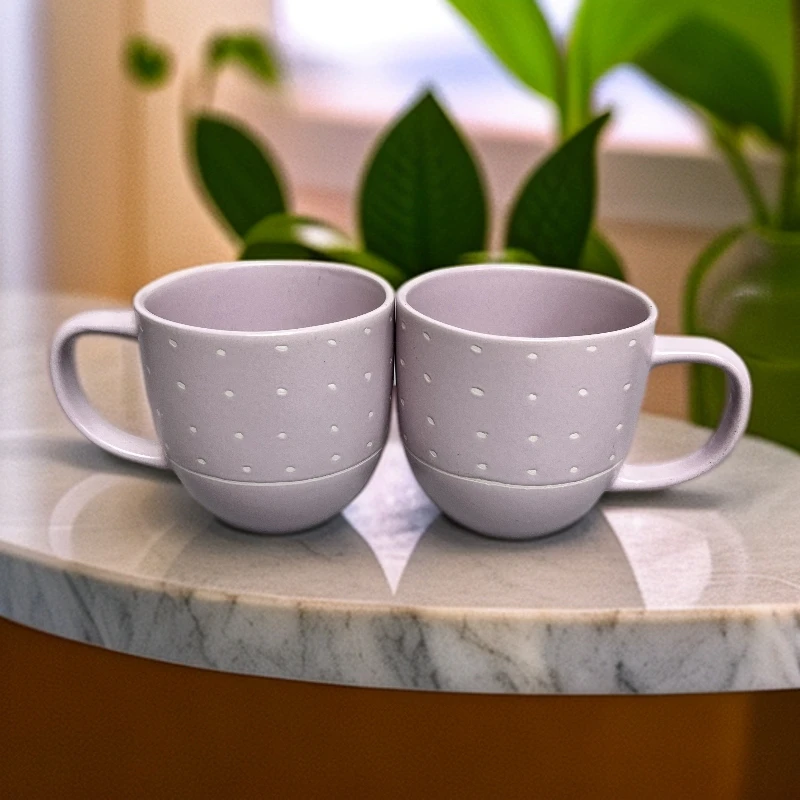 新款【2个】小清新窑变春色渐变色陶瓷咖啡杯早餐杯学生水杯4007