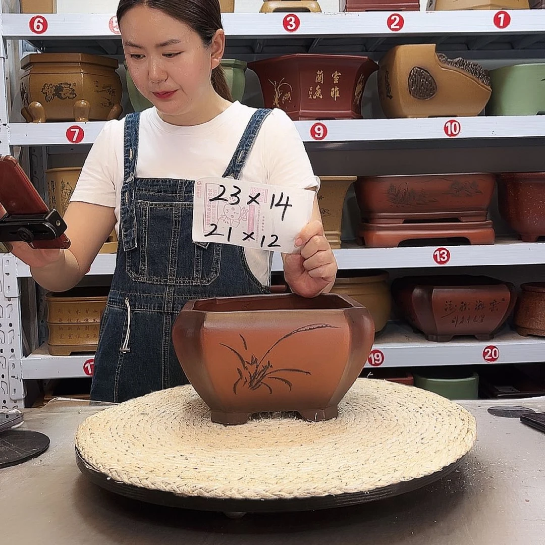 紫砂花盆紫砂花盆