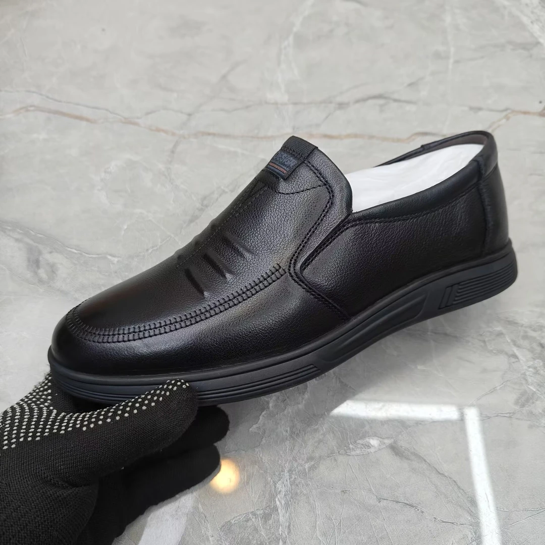 豆豆鞋乐福鞋男 66993牛皮