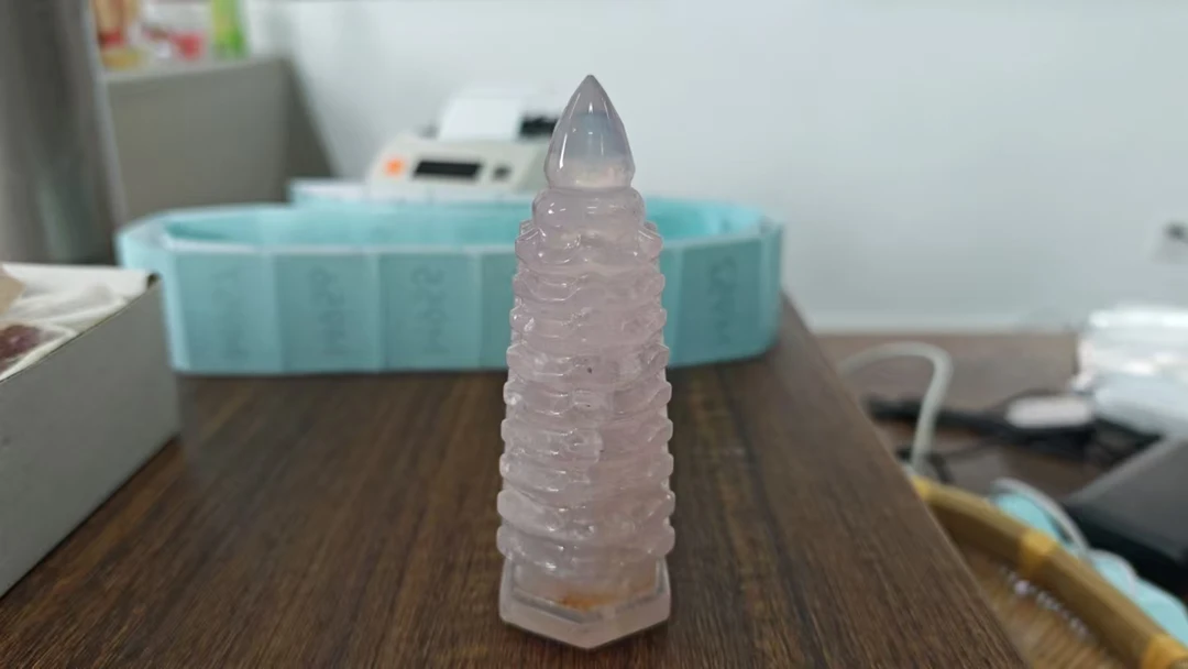 福袋 M0008 粉水晶文昌塔