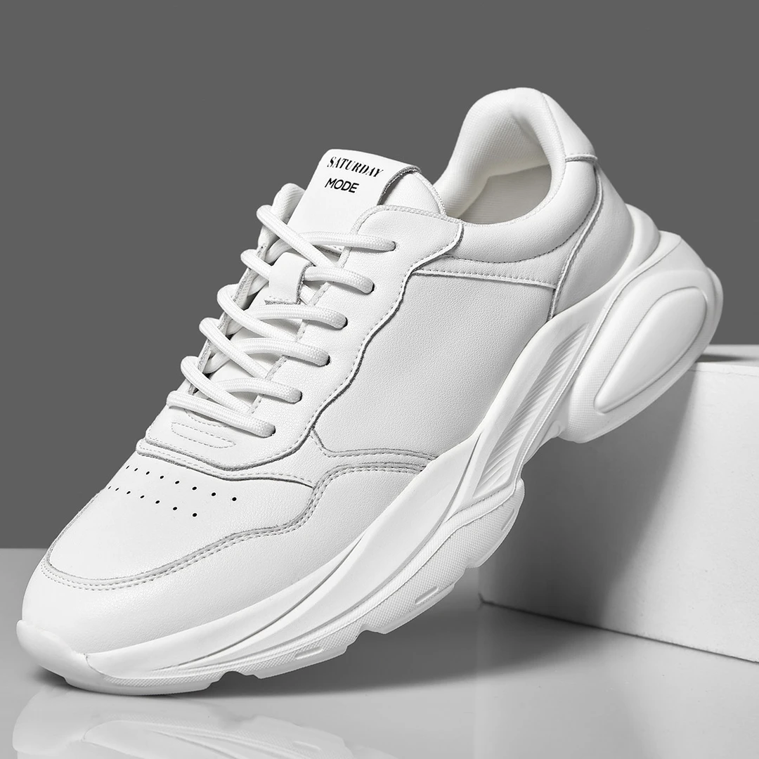 217号男鞋潮流百搭舒适透气耐磨跑步鞋低帮系带时尚休闲鞋小白鞋