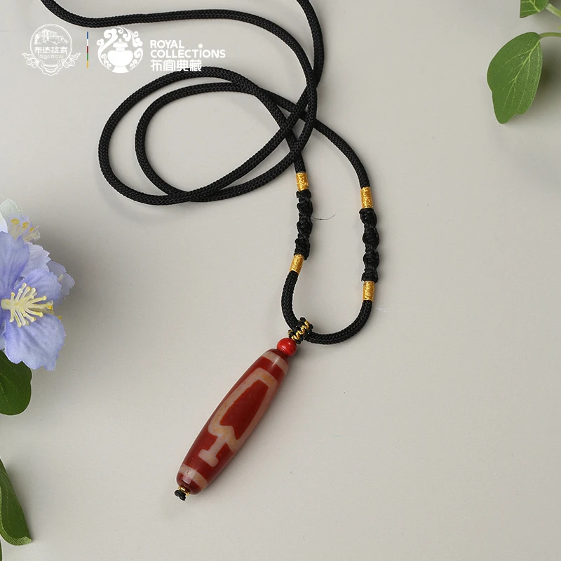 布达拉宫红肉宝瓶玛瑙珠吊坠