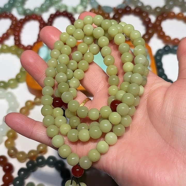 蛇纹石玉未镶嵌手串