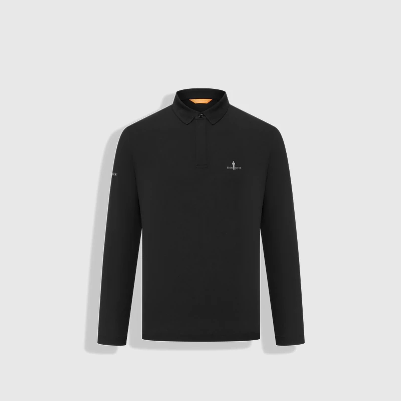 【BT_Gritty防晒】比音勒芬2025春季男长袖polo衫商务休闲翻领T恤