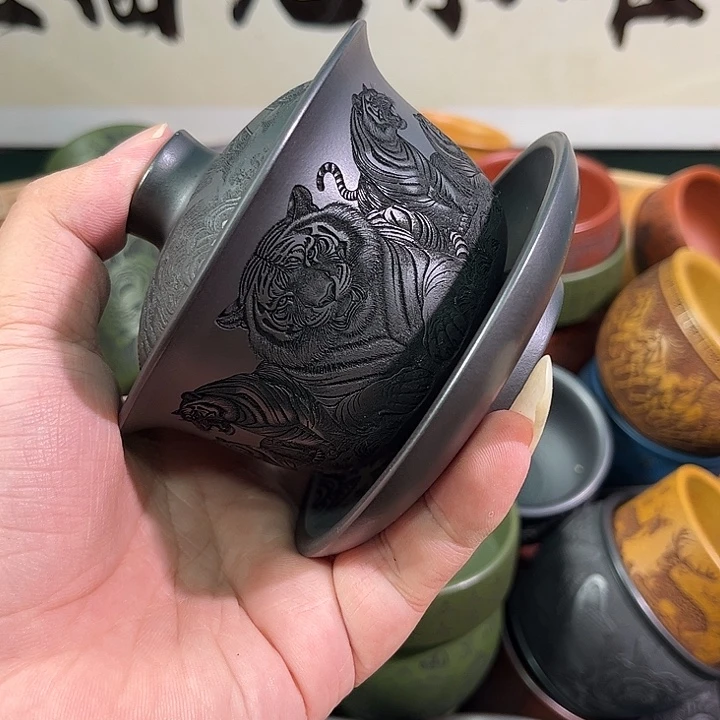 茶杯紫砂全手工紫砂主人杯