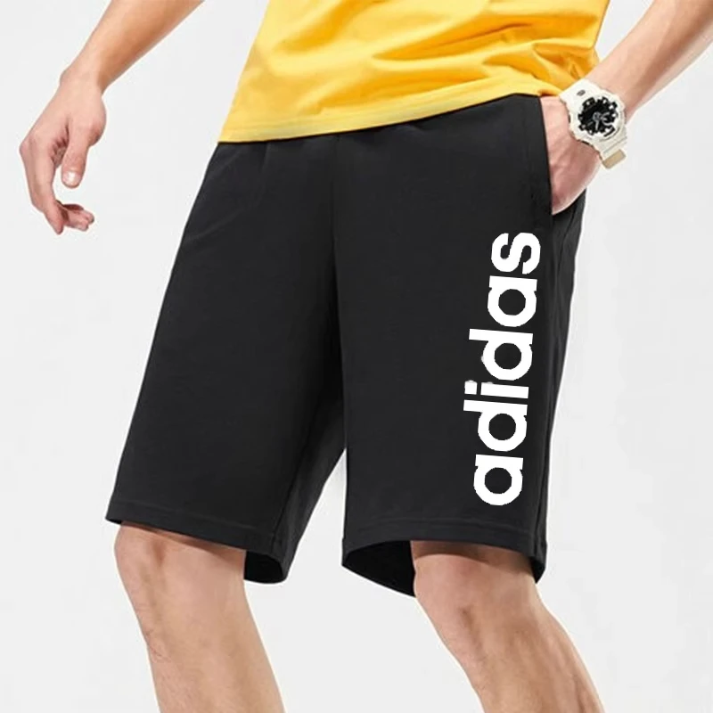 adidas阿迪达斯针织短裤男装夏季新款运动训练裤透气休闲裤GK9604