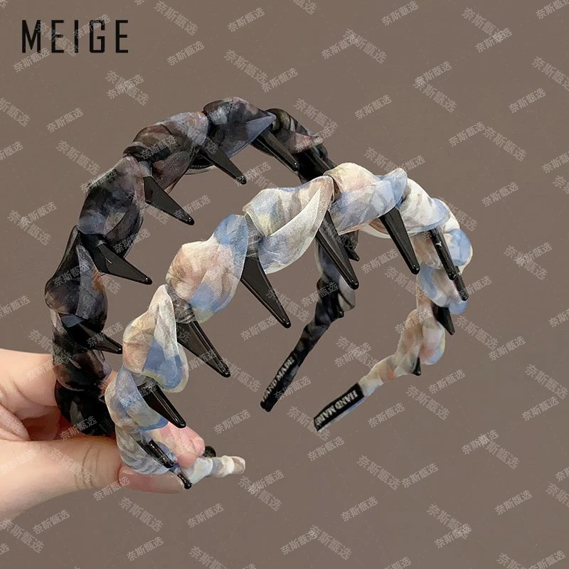 发箍新款日常外戴高级感洋气百搭洗脸防滑超好看的头箍颅顶增高女