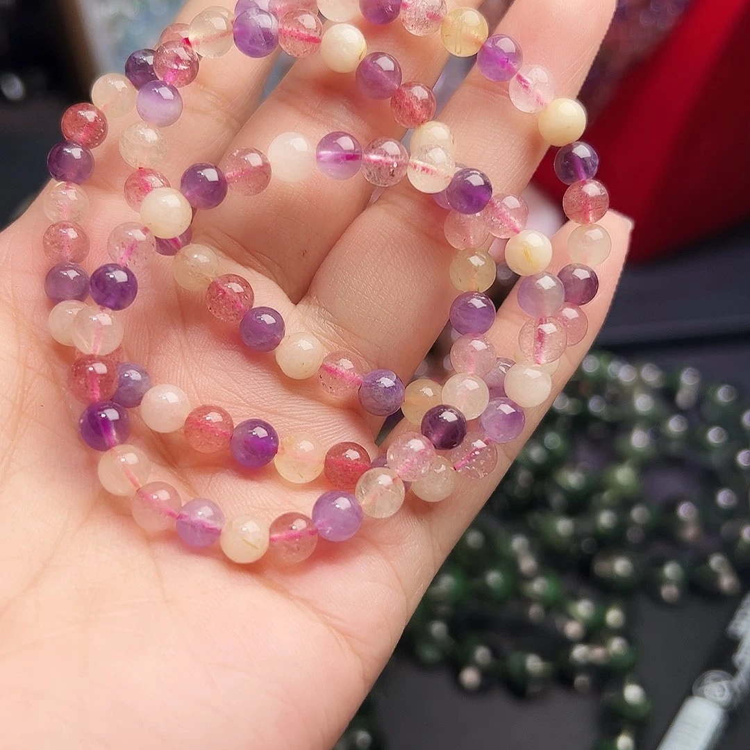 未镶嵌手链水晶超8️⃣多圈7号