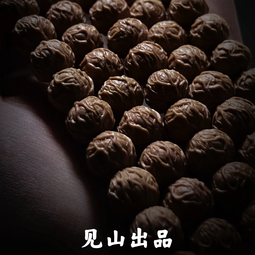 【见山猴头】原皮原色猴头核桃手串 全品 猴头毒液精工款 文玩手串