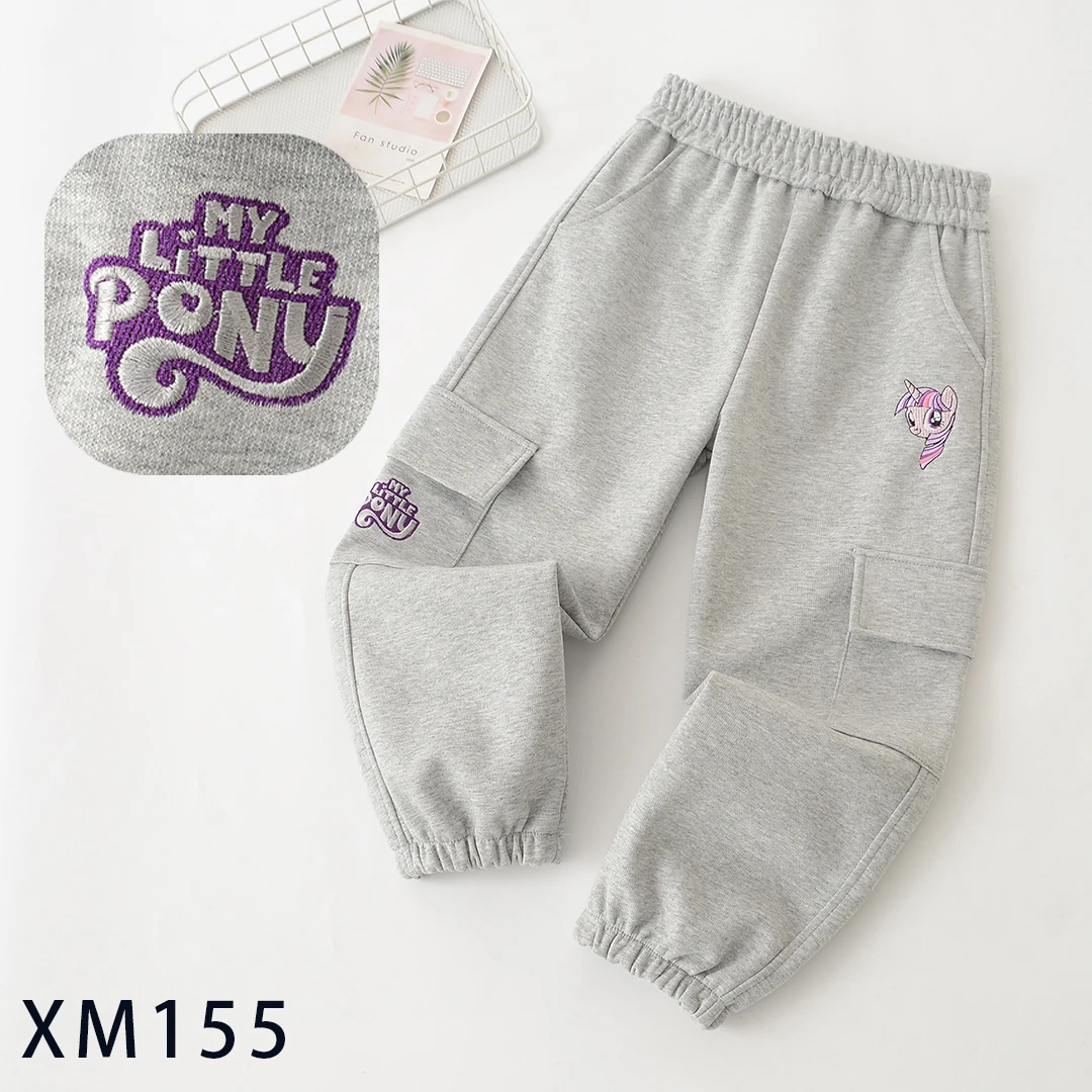 XM155儿童长裤2025年新款卡通重工刺绣