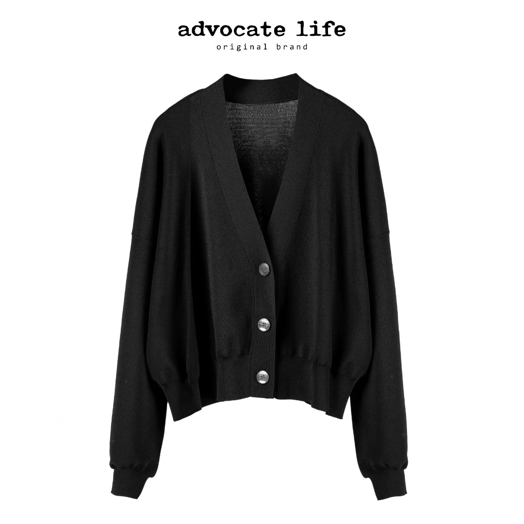 Advocatelife新款开衫外套短款外套气质百搭遮肉显瘦宽松JQ174326