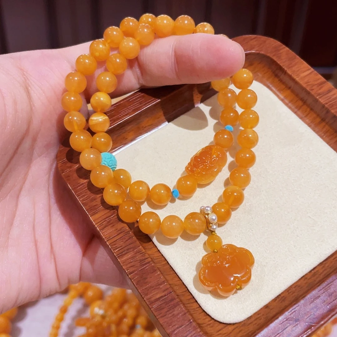 蜜蜡手链未镶嵌手串
