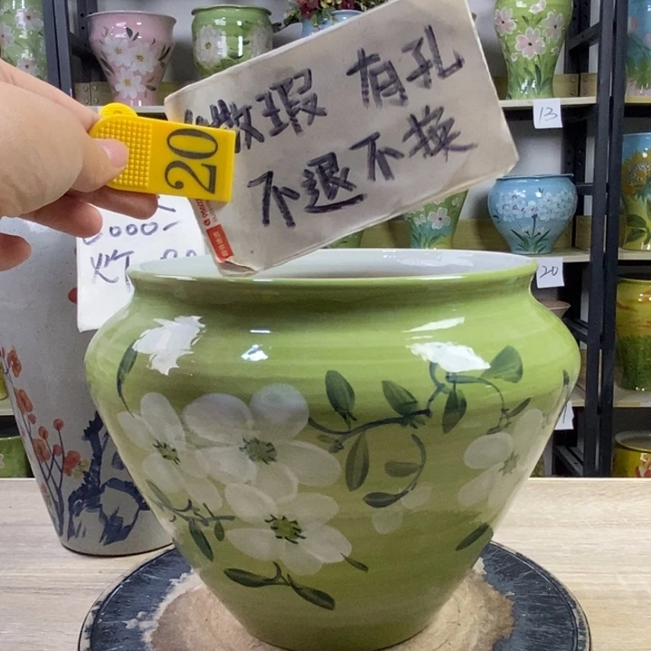 景德镇高温陶瓷花盆