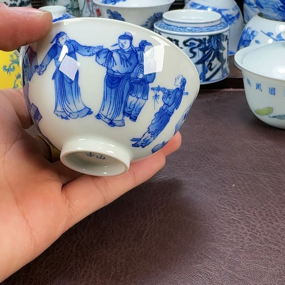 瓷片杨*图现代景德镇陶瓷手绘茶具