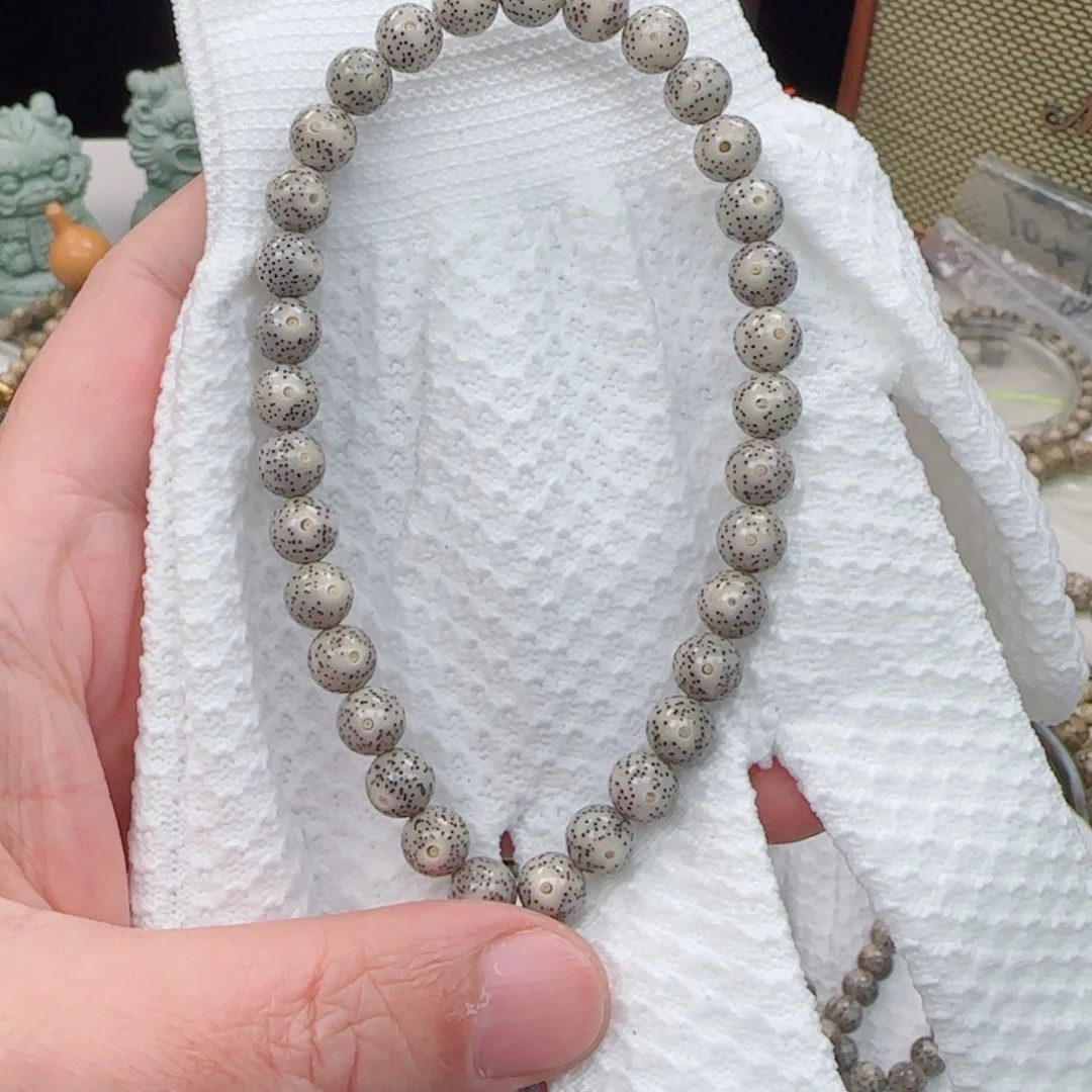手串星月菩提灰皮果冻针尖星8mm