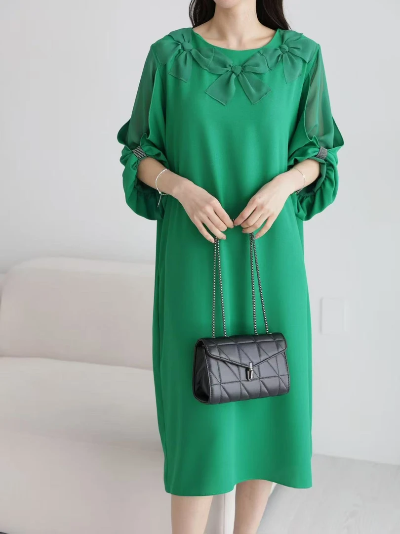 韩国正品大码显廋显气质夏款连衣裙