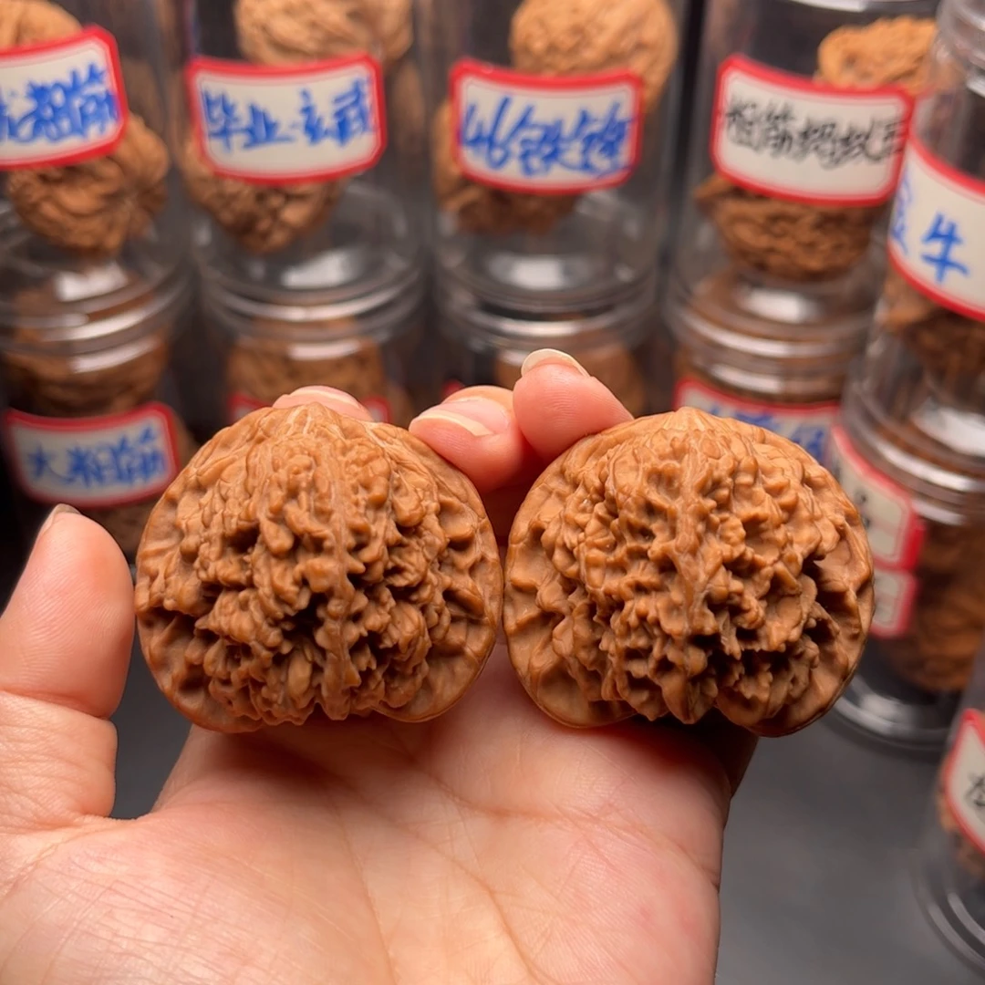 把件文玩核桃45圆球星