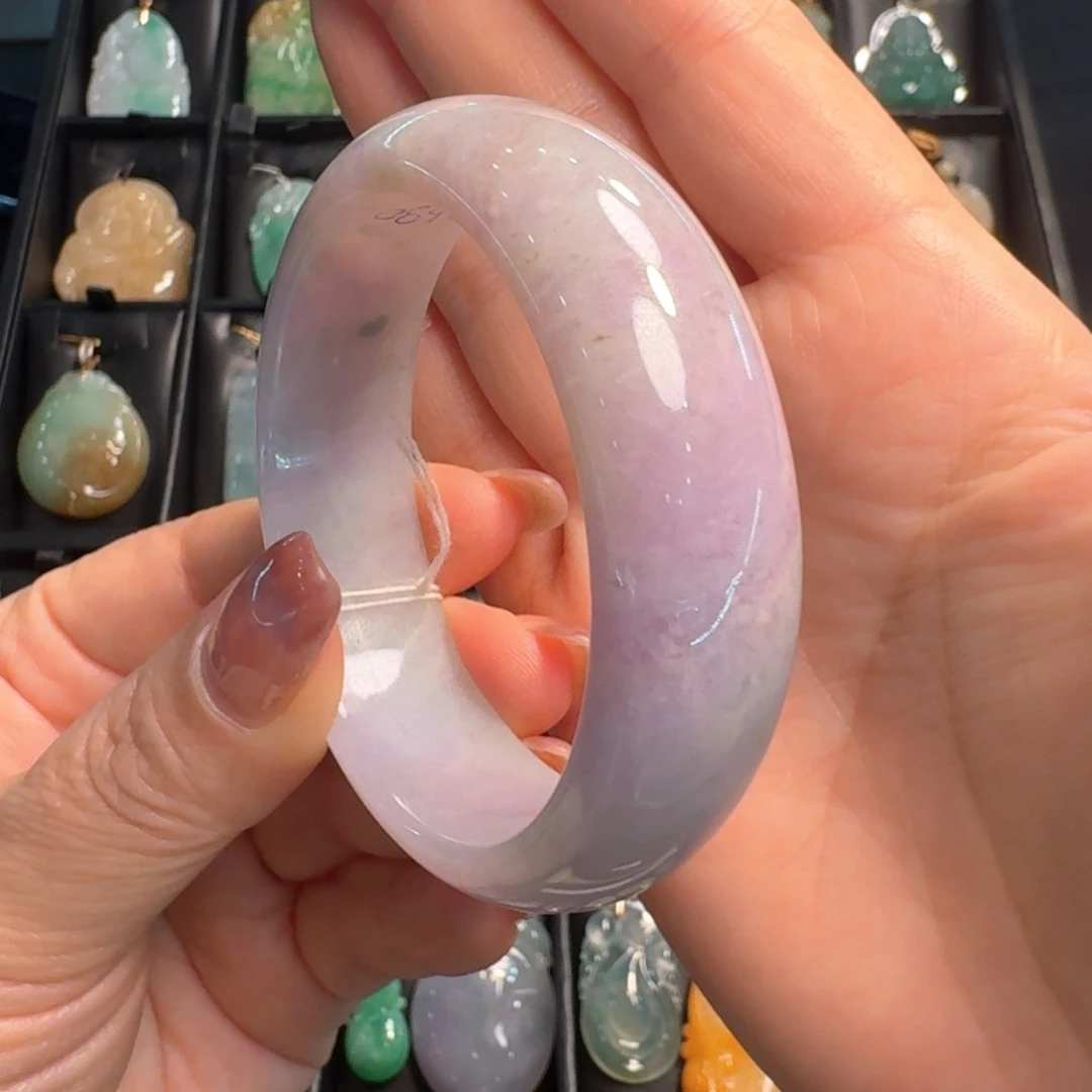 翡翠未镶嵌颈饰54-55正圈