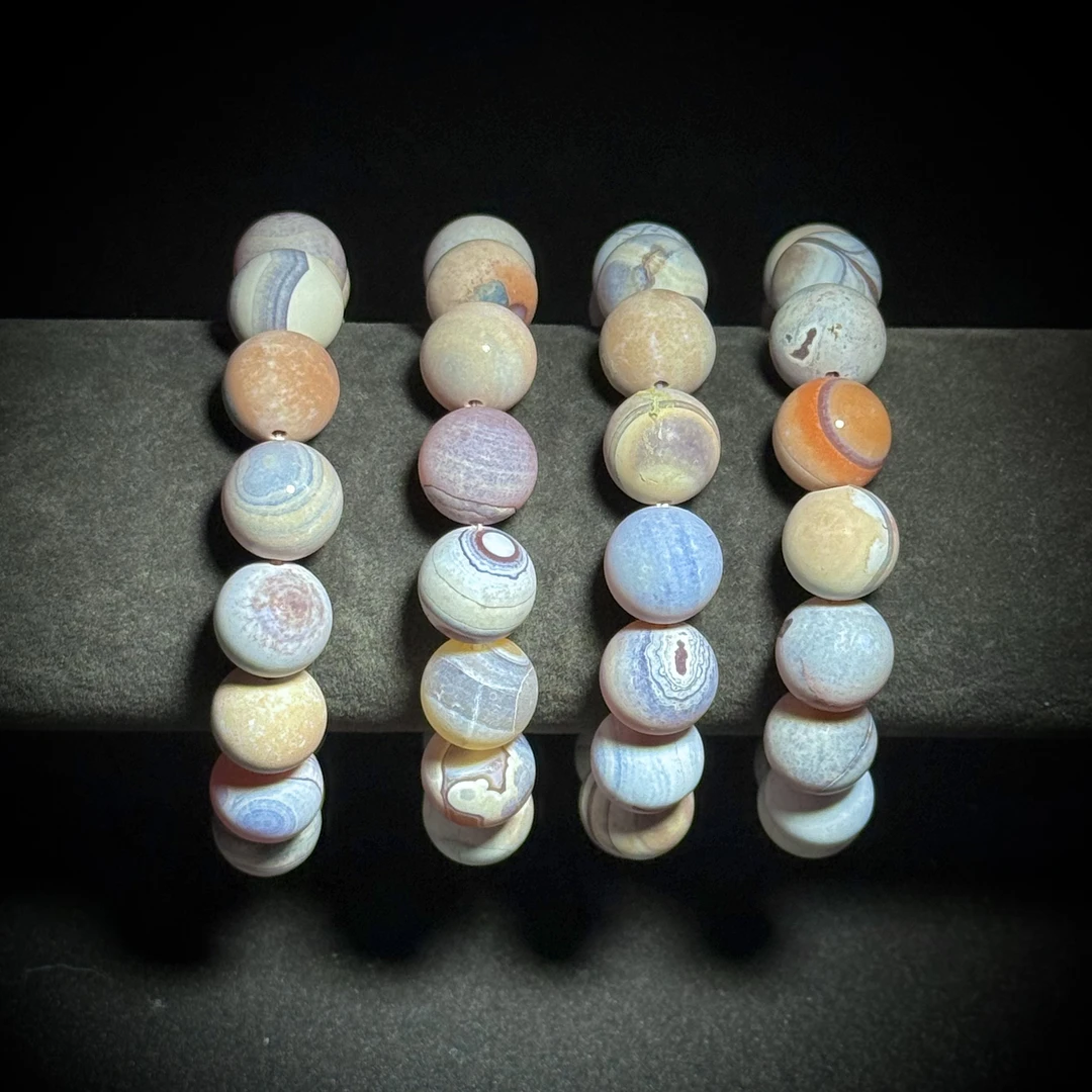 天然老矿太古玛瑙手串 多样性发其一B4026