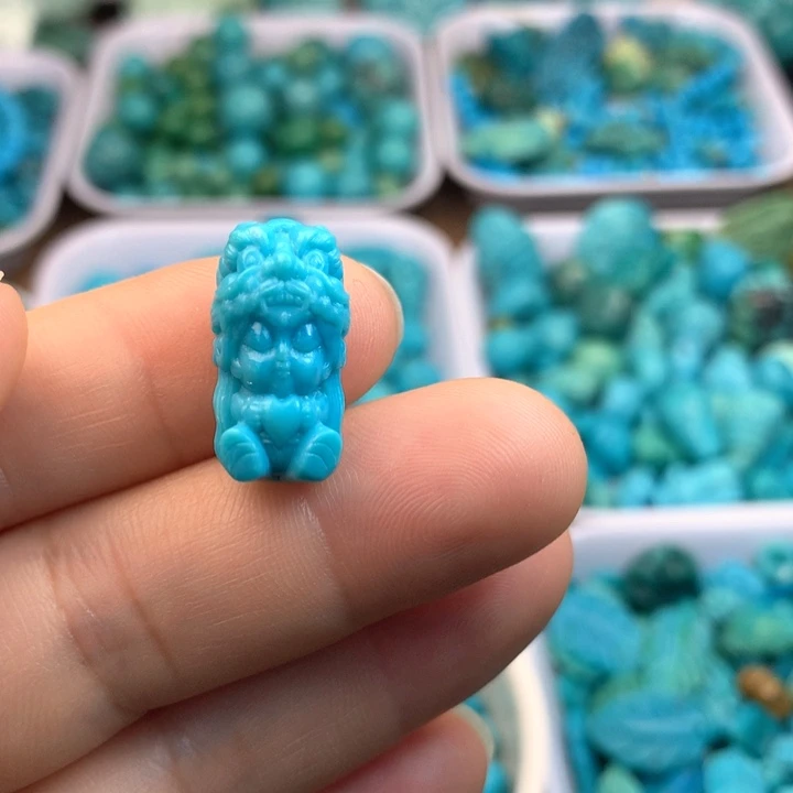 绿松石未镶嵌吊坠(不含链)20×10.5